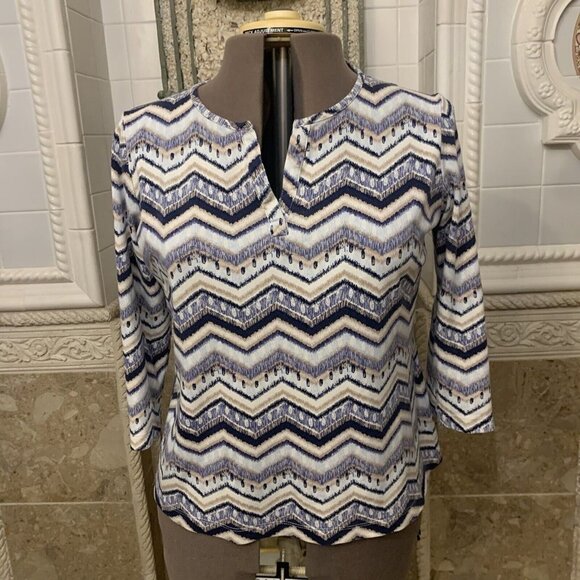 KIM ROGERS. Size XL. Cotton 3/4 Sleeve T-Shirt. Pullover. B45 - Picture 1 of 5